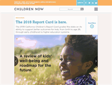 Tablet Screenshot of childrennow.org